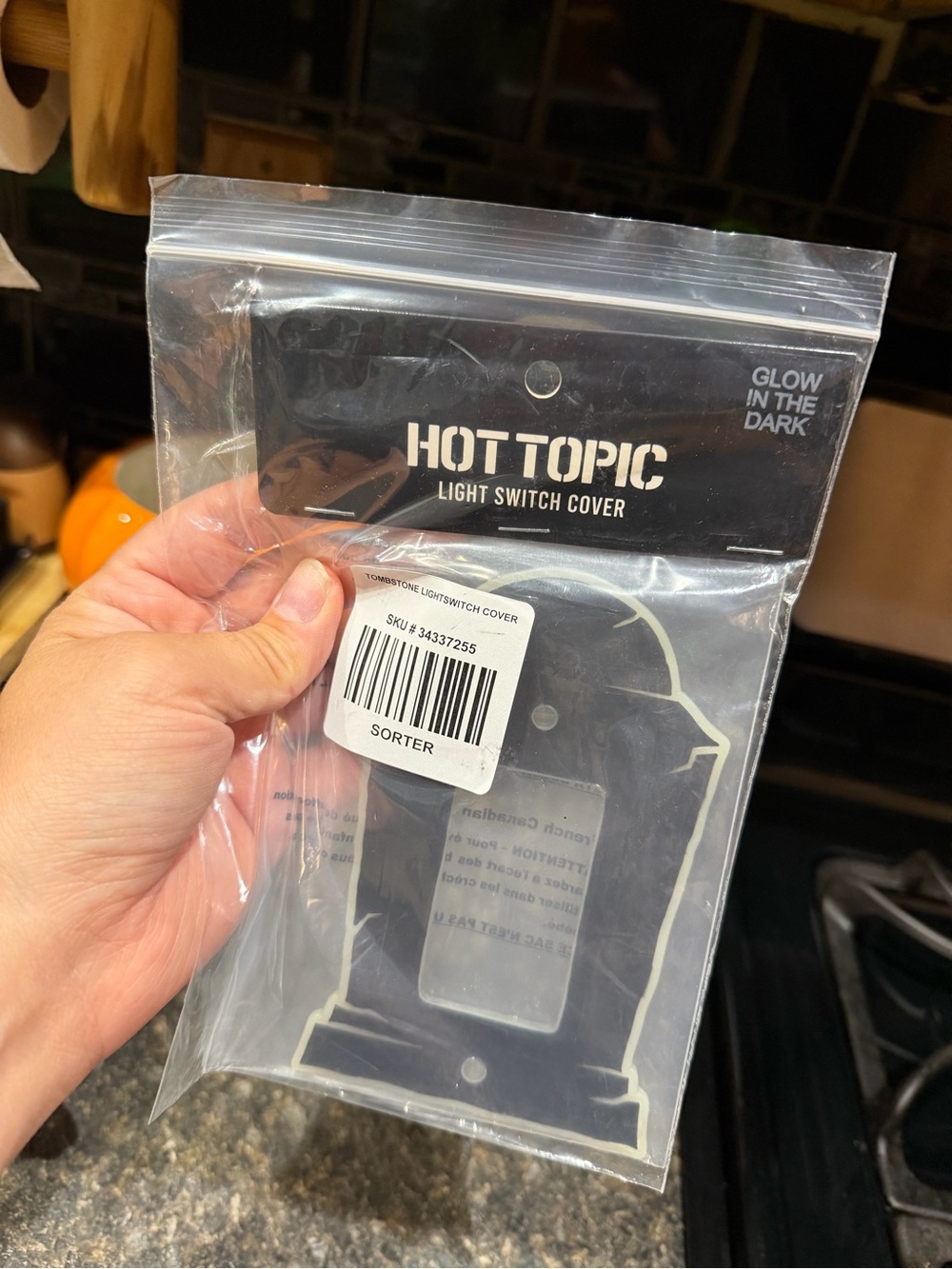 Tombstone switch cover